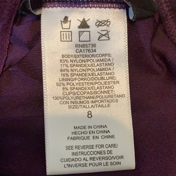 Carmen Marc Valvo "Rain Forest" one-piece swimsuit in printed microfiber. - Picture 5 of 7